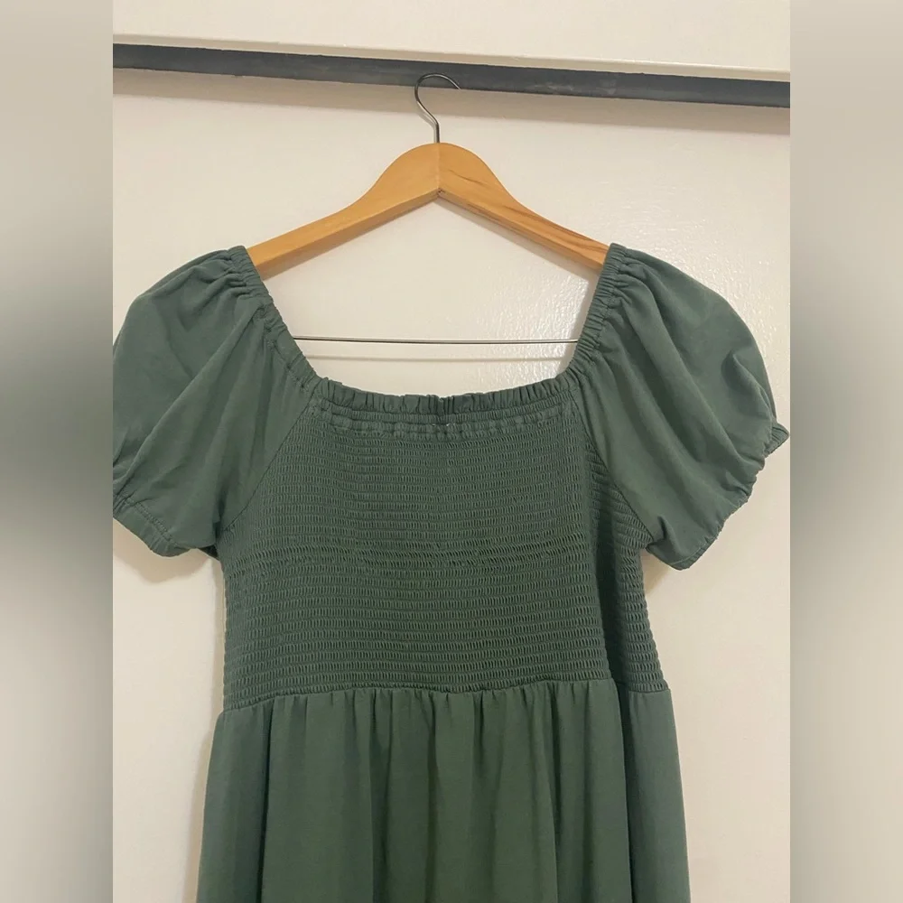 Daily Practice By Anthropologie Tiered Maxi Dress In Green - Picture 6 of 7